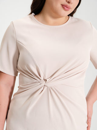 Abito Curvy in Cadi con Nodo