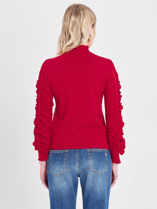 Lupetto Bordeaux con Arricci