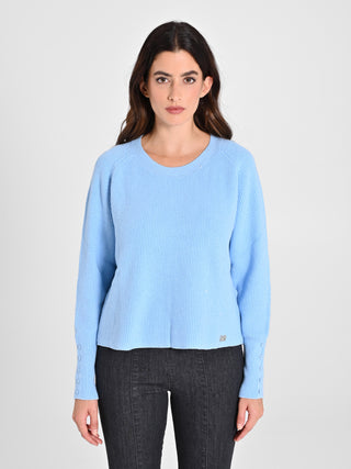 Maglione Azzurro Paillettes