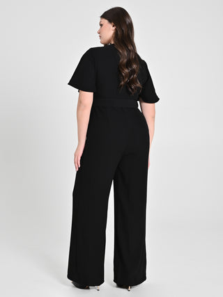 Tuta Curvy con Cintura Nero