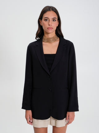 Giacca Over in misto Viscosa