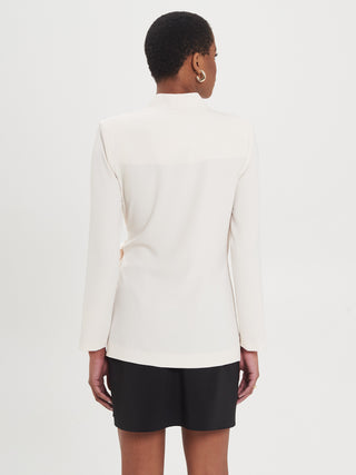 Giacca Aperta con Fiocco Avorio