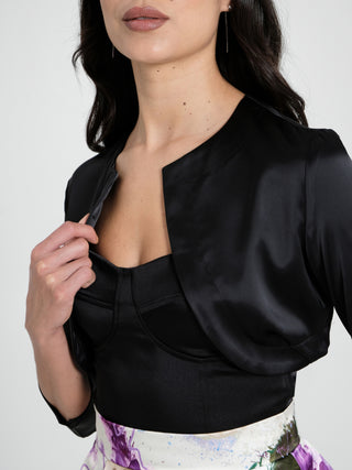 Coprispalle in Satin Nero