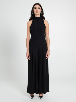 Tuta Pieghe Cucite Nera