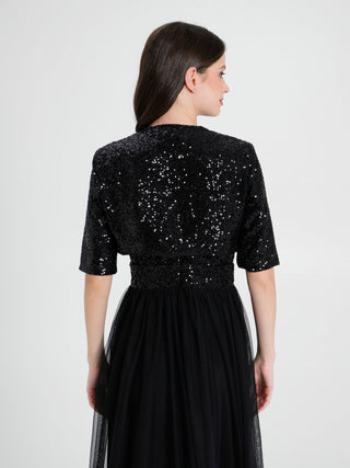 Coprispalle Aperto in Paillettes