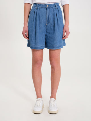 Pantaloncini Denim Azzurro