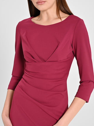 Tubino Drappeggiato Bordeaux