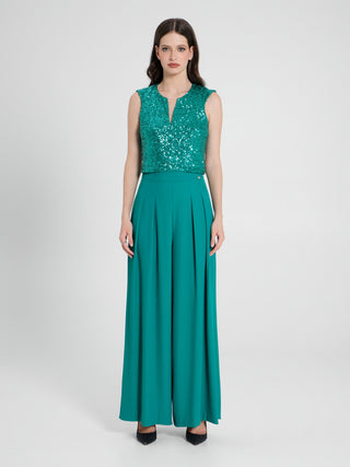 Pantaloni Palazzo Verde Giada