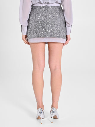 Gonna Corta in Paillettes