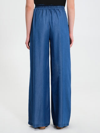 Pantalone Ampio in Chambray