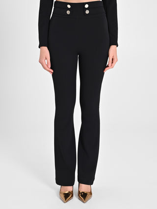 Pantaloni Neri a Zampa