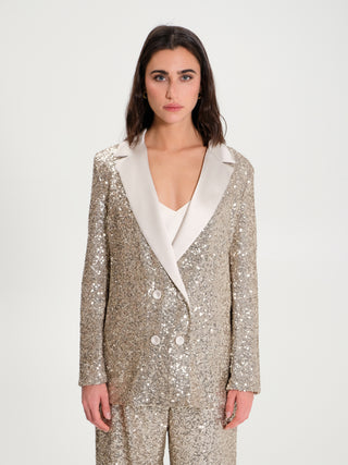 Giacca Doppiopetto in Paillettes