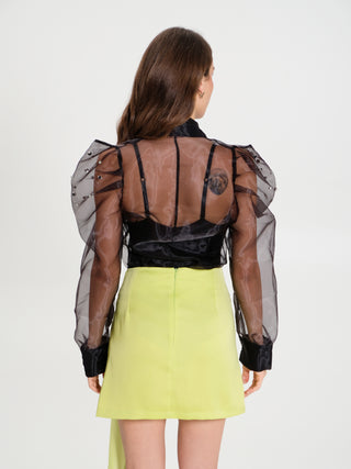 Camicia in Organza con Pietre