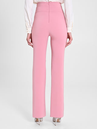 Pantaloni Flared Rosa Antico