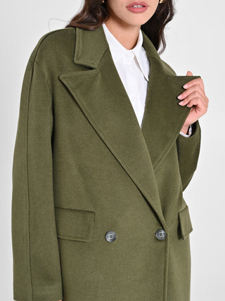 Maxi Cappotto Verde Militare