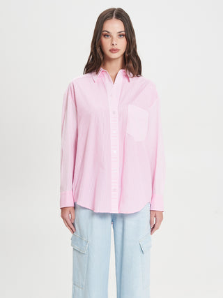 Camicia Rosa a Righe