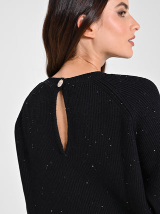 Maglione Nero Paillettes