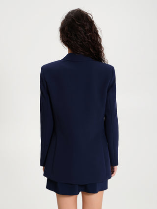 Giacca Doppiopetto con Bottone Decoro