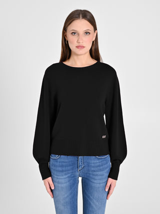 Maglioncino Lana Merino Extrafine Nero