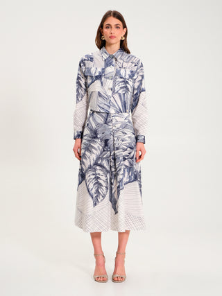 Overshirt stampa Botanica