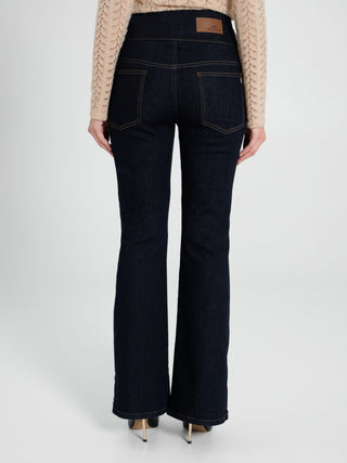 Jeans Flared a Vita Alta
