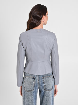 Giubbino in similpelle con Baschina