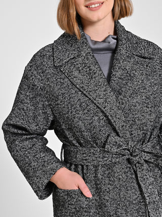 Cappotto Curvy Black & White